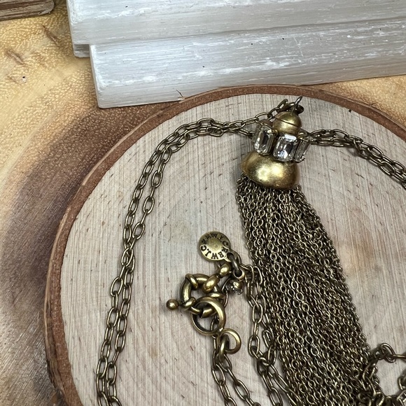 VTG| J.Crew Tassel Chain Necklace ✨ - Picture 3 of 8